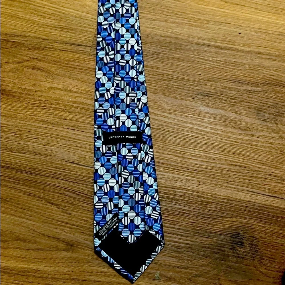 Geoffrey Beene Blue and Black Tie